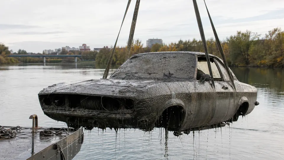 Un Opel Manta repêché du Danube