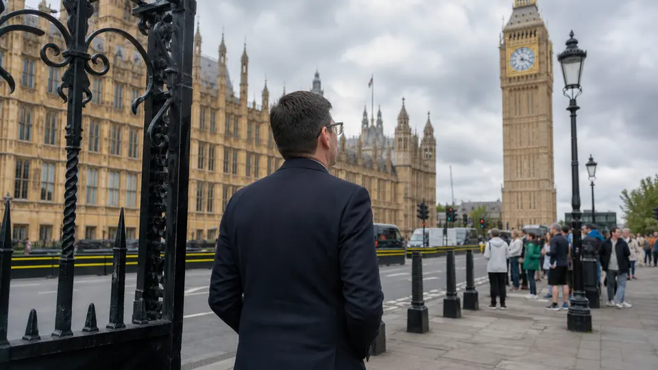 The despatch box in the House of Commons chamber, where Prime Minister's Questions takes place each Wednesday at noon