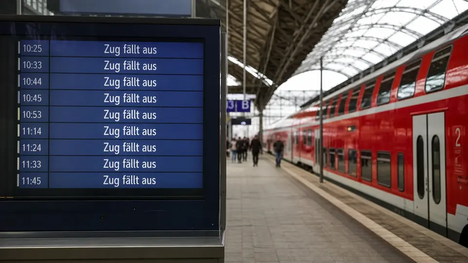 Deutsche Bahn: 8% de trenes cancelados