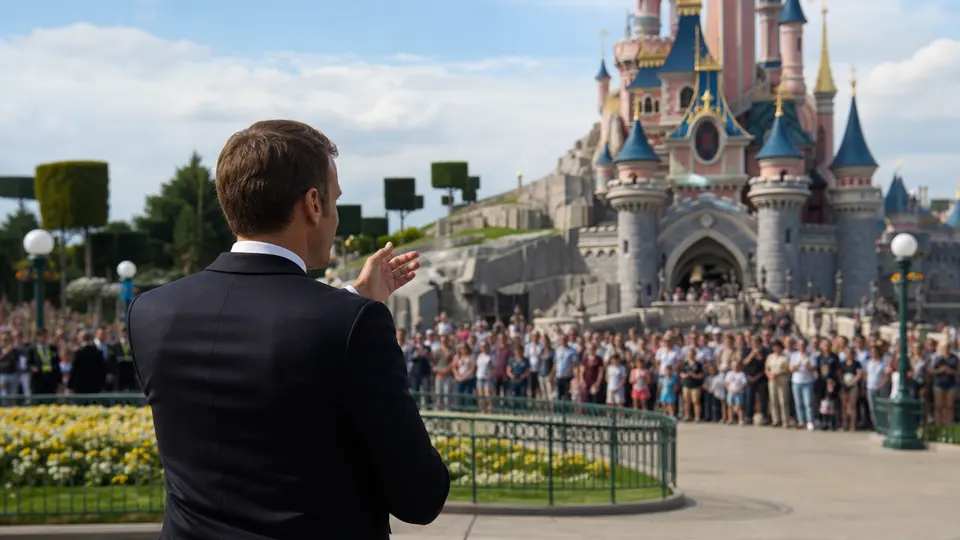 Macron plant drei Freizeitparks in Paris