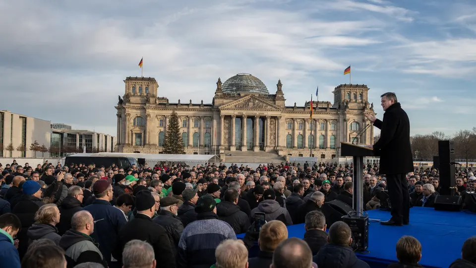 Söder faz campanha em Sachsen-Anhalt e ataca AfD e burocracia da UE