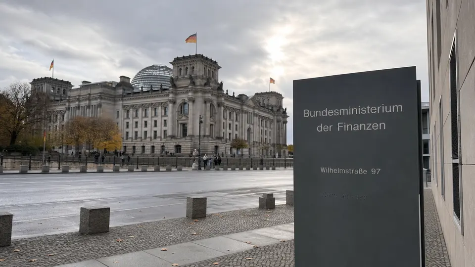 Edifício do Ministério Federal das Finanças da Alemanha em Berlim, sede das negociações sobre a reforma fiscal de 2027.