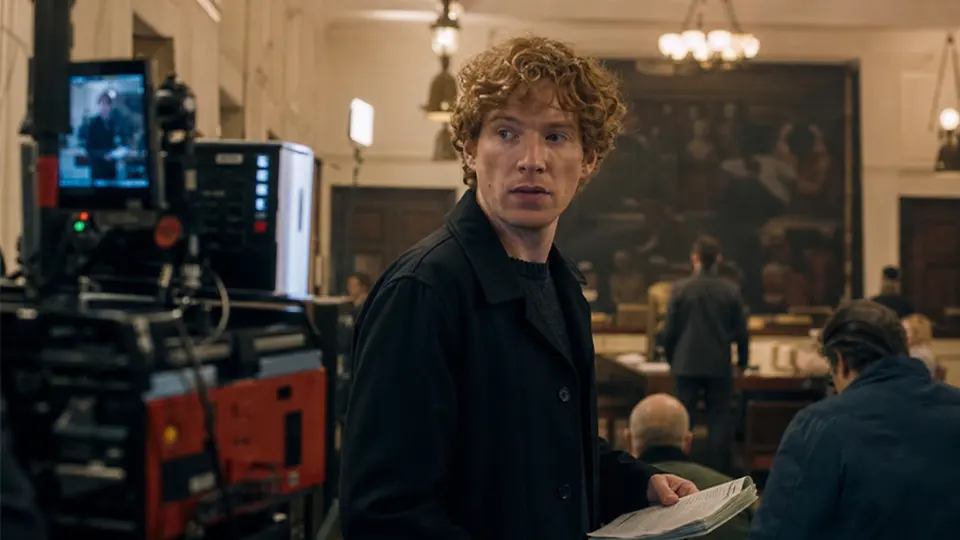 Actor Domhnall Gleeson photographed at a London hotel during press interviews for his three new film and television projects in 2025